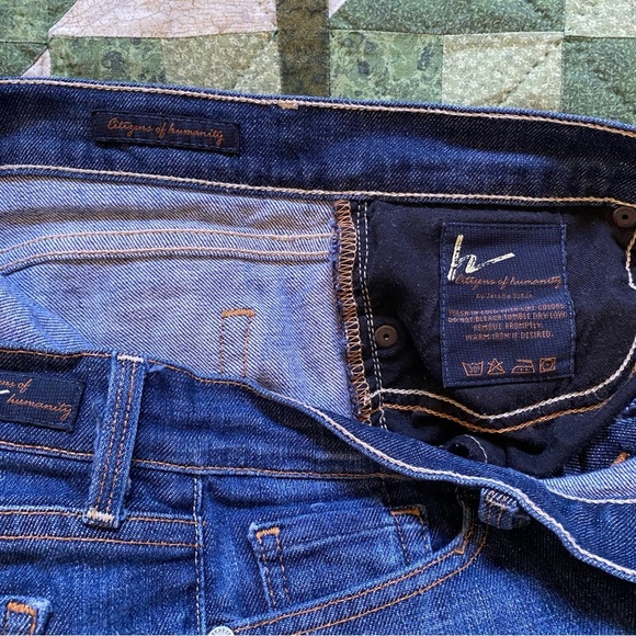 Citizens of Humanity By Jerome Dahan Mango#085 Stretch Low Waist Bootcut Jean 30 - Picture 3 of 15